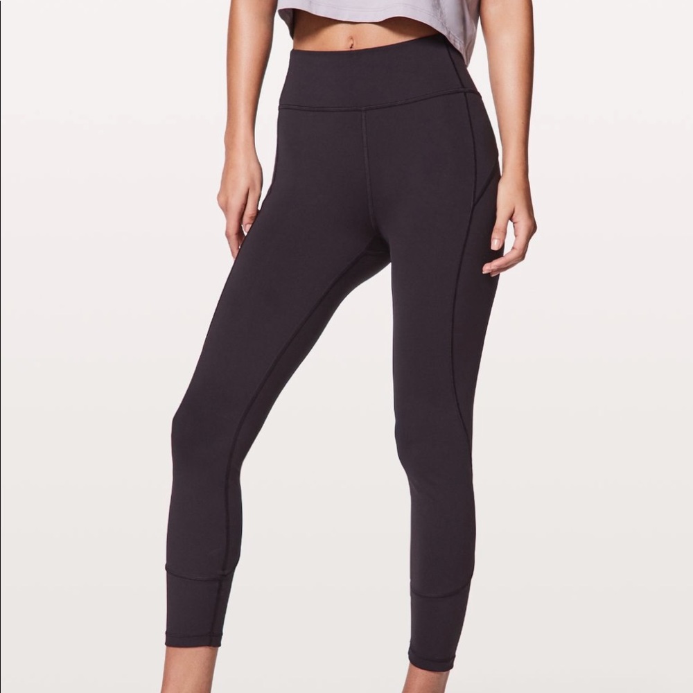 Lululemon in movement 7/8, deep phantom, size 4,